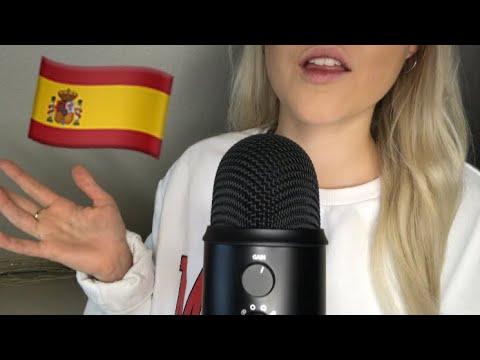 ASMR - my FIRST VIDEO in SPANISH - Trying to speak Spanish