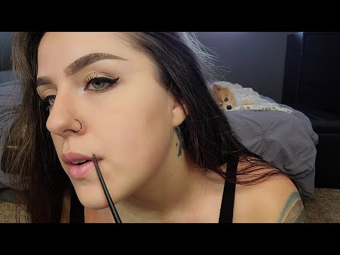 ASMR- Chest, Face & Arm Brushing & Tracing!!!!