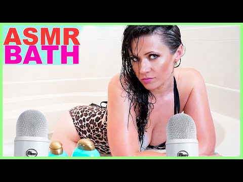 ASMR Bubble Bath Hair Shampoo Foam and Soap Suds Sounds