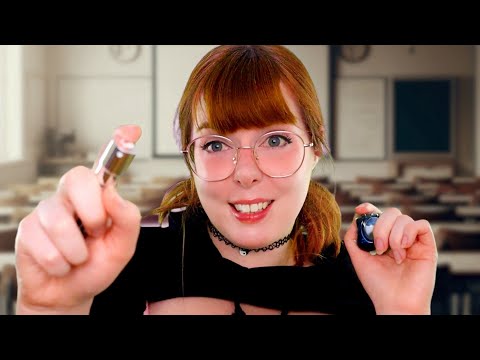 ASMR Weird Girl Sniffs You and Touches Your Face (intense personal attention & questions)