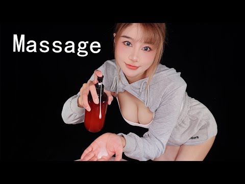 ASMR Hot Girl Full Body Lotion Massage and Head Massage | Deep Oil Skin Spa