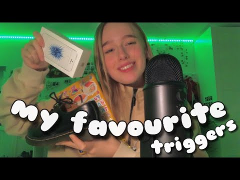 ASMR my favourite triggers | tapping on leather, iPhone box etc.