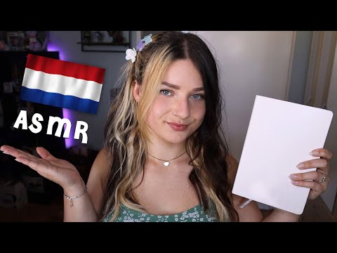 ASMR Teaching You Funny Dutch Animal Names 🐢 Pencil Sounds, Soft Speaking