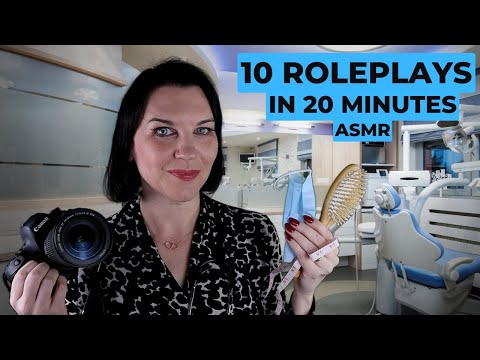ASMR 10 roleplays in 20 minutes