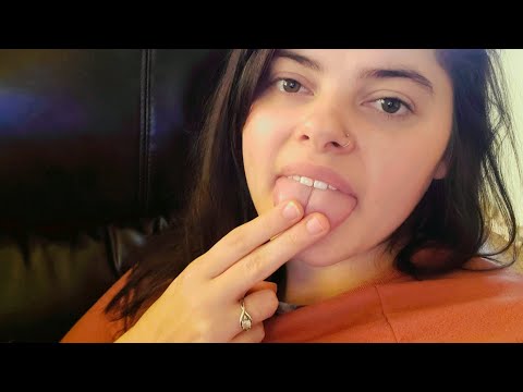 ASMR~ Mouth Sounds, Spit Painting, Fabric Scratching 👅