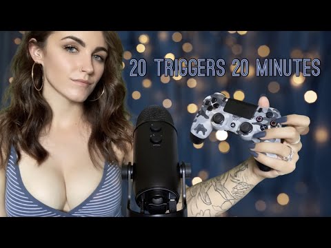 🔥 20 Fast & Satisfying EAR TO EAR Triggers in 20 Minutes 🔥 ASMR (Whispered)