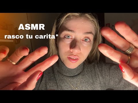 ASMR | RASCO tu carita * 🤤 visual & mouth sounds *