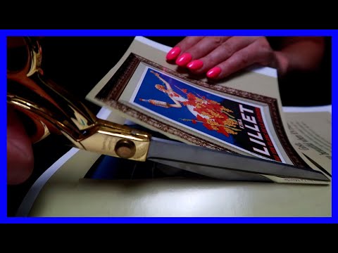 ASMR: Cutting Pictures Out Of Magazine - No Talking - Page Turning - Scissors - Trimming Paper