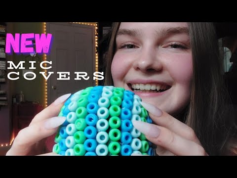 Scratching and Tapping on Mic Covers I Made 💥fast and aggressive ASMR⚡️