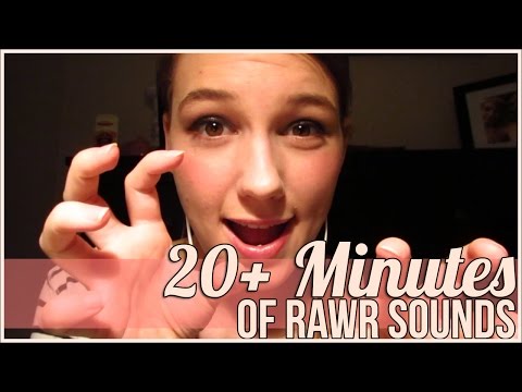 [BINAURAL ASMR] 20+ Minutes of Rawr Sounds