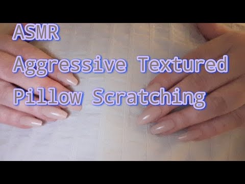ASMR Aggressive Textured Pillow Scratching