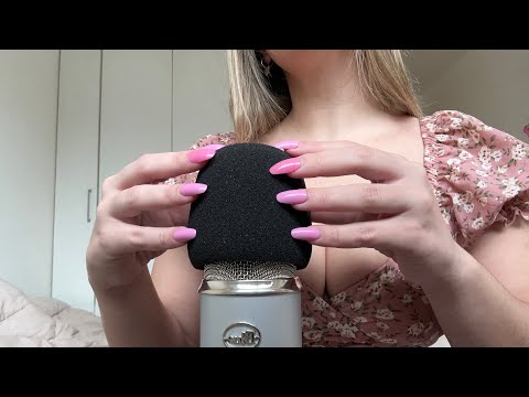 ASMR Mic Scratching with mic cover 🎤🫶🏻