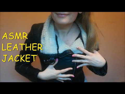 🤍🖤 ASMR leather jacket & zipper sounds