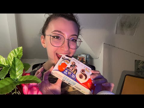 ASMR | Unboxing Mystery Eggs Harry Potter Kinder (with eating sounds) 🤤