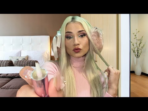 ASMR Eastern European Exchange Student Does Your Makeup for a Date (Accent, Roleplay)