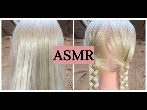 ASMR Relaxing Hair Play & Hair Styling, No Talking (Hair Brushing, Spraying, Tapping & Braiding)