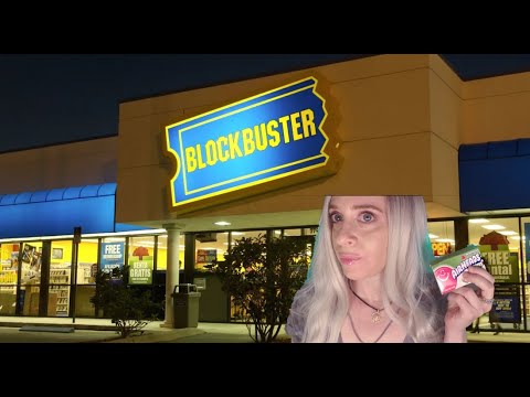 ASMR Blockbuster Video Role Play | Overly Chatty Gum Chewing Clerk | Spoiler Warning In Description