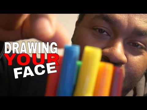 [ASMR] Drawing YOUR Face Roleplay | Colored Markers & Face Drawing | DRAWING ON YOU | Soft Spoken