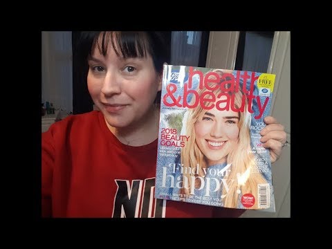 Asmr - Looking through a Health & Beauty Magazine .. up close Whispering / Page Turning etc!