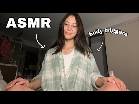 ASMR | Fast Body Triggers, Fabric/Clothes Scratching, and Rambles
