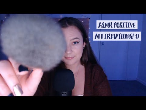 ASMR ♡ Positive Affirmations w/ Face Brushing Visuals