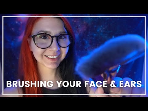 ASMR Brushing your face and ears