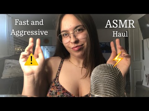 Fast and Aggressive Tapping and Scratching Haul ASMR