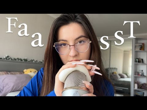 Asmr fasssst triggers for fassst relax (❗️not for sensitive ear ❗️) 100 triggers for fast asleep 😴