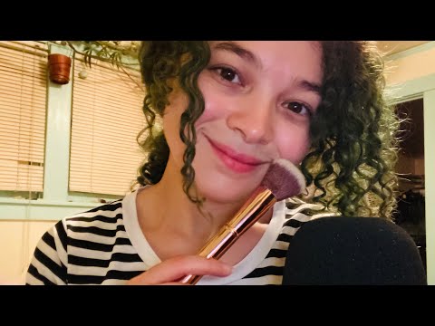 ASMR Sleep in 20 Minutes! Relaxing After Work [Face Brushing, Hand Movements]
