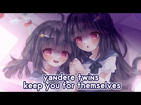 [ASMR] Yandere Twins Keep You For Themselves 💕🔪 Headpats, Ear Cleaning, Personal Attention! ft Silvi