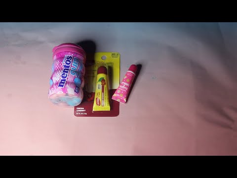 LIPBALM TAPPING ASMR CHEWING GUM