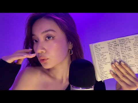 ASMR Whispering My Subscribers Names (1k special💜)
