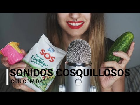 ASMR Sonidos cosquillosos con comida / Especial 40k