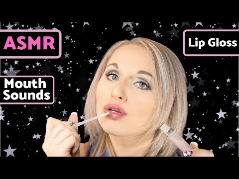 [ASMR] 💋30 Lip Gloss Applications - CLOSE UP !!! 💄 - Gloss & Mouth Sounds (Whispered) #ASMR