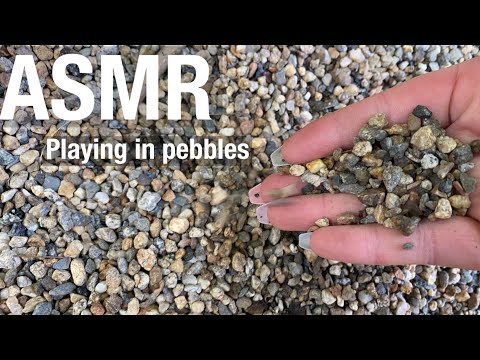 ASMR - Playing in pebbles with some camera tapping! Lots of up close sounds ✨