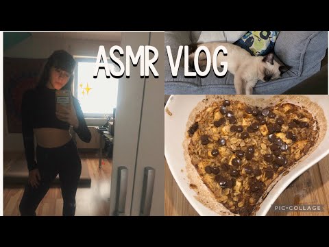ASMR a selfcare vlog whispered voice over (food, yoga, skincare ✨)
