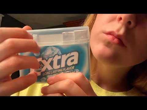 ASMR GUM CHEWING AND TAPPING