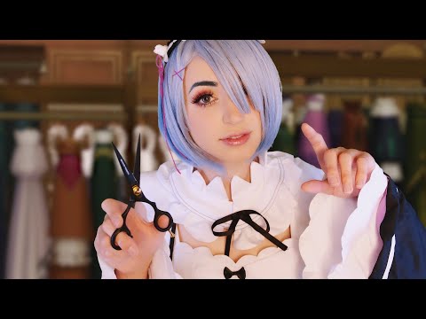 ASMR | Rem Spruces You Up for Work | Haircut, Suit Fitting, Measuring