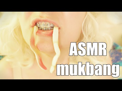 MUKBANG: eating jelly candies with braces