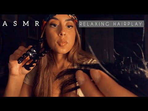 ASMR Relaxing (With Hair) Realistic Hair Clipping (Soft Spoken, Gum Chewing)