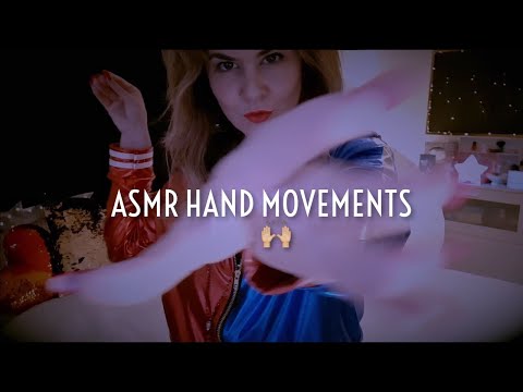 Relaxing ASMR 💤 Hand movements, Long nails, Flutters, Fabric sounds, Hand puppets, Whispers