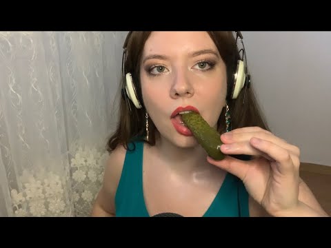 ASMR | 💙 Crunchy Eating Sounds🧠💚🧡Carrot & Pickles