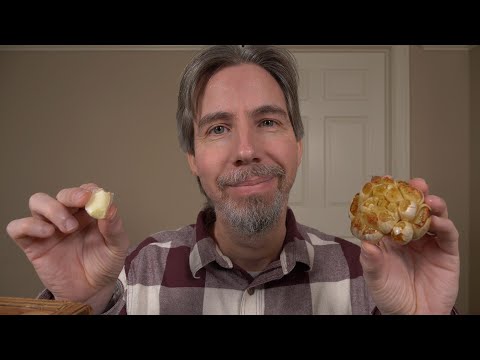 Eating Raw & Roasted Garlic | ASMR