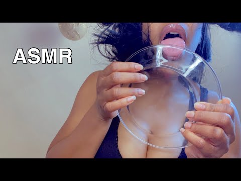 ASMR | Glass Tapping & Licking