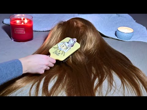 ASMR | Hair brushing and comforting affirmations - Whisper