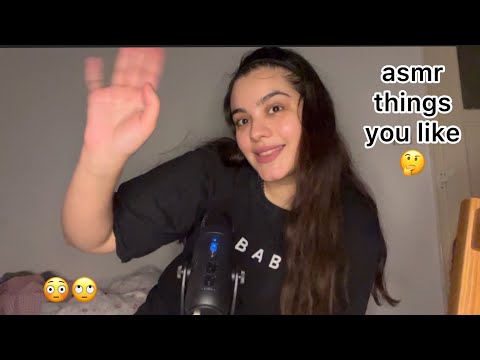 asmr  your favorite triggers(hand movements,spit painting,mouth sound,tapping,brushing,hair cut)
