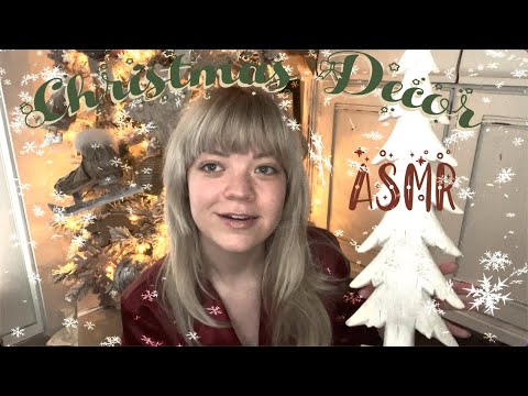 ASMR Christmas decor haul 🎄🦌 + holiday design tips 🤍 show & tell 🤍 tapping on trees & decor