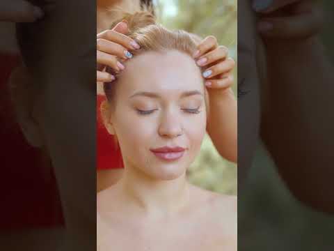 ASMR Outdoor Neck Massage in Cyprus by Sabina #shorts