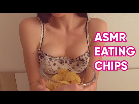 ASMR EATING CHIPS WITH CHEESE - ASMR SWEETLADY