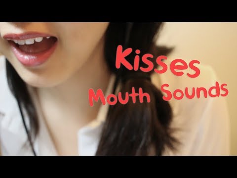 ASMR Ear Eating and Kisses Close Up - Mouth Sounds
